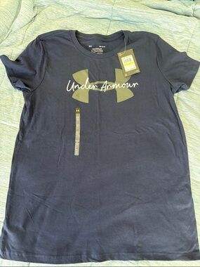 Under Armour Navy Short-Sleeve Logo Tee